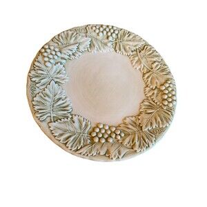 Set Of 5 Williams  Sonoma Napa Fog 8 3/4” Salad Plate Italy Grapes Sage Green